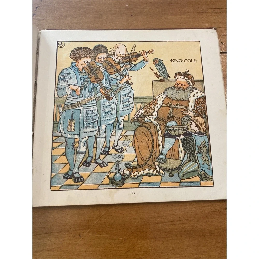 Antique 1880‎ 1st Ed. The Baby's Opera by Walter Crane Nursery Rhymes and Music